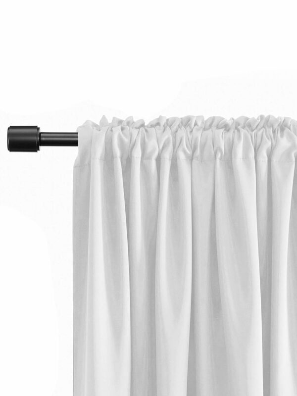 Premium Silky Satin White Voile Draperies for Elegant Long Door Decor - Image 2