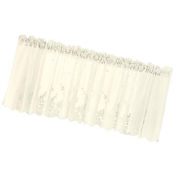 Elegant CALANDIS Creamy Lace Window Valance Curtain Tiers for Stylish Decor - Image 7