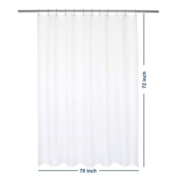 Barossa Design Waterproof Shower Curtain Liner - Hotel Quality & Machine Washable - Image 2