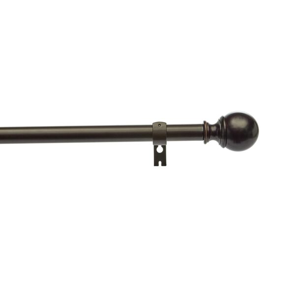 Adjustable Curtain Rod and Shower Tension Rod Set in Bronze and Chrome - Image 2