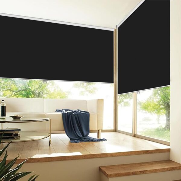 100% Blackout Roller Shades for Windows - Cordless Black Window Shades - Image 8