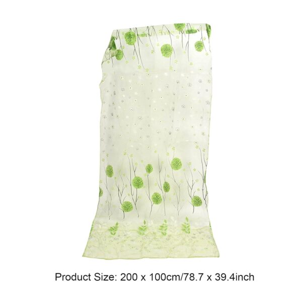 Floral Sheer Curtains: Breathable Comfort for Weddings, Restaurants, and Homes - Image 5