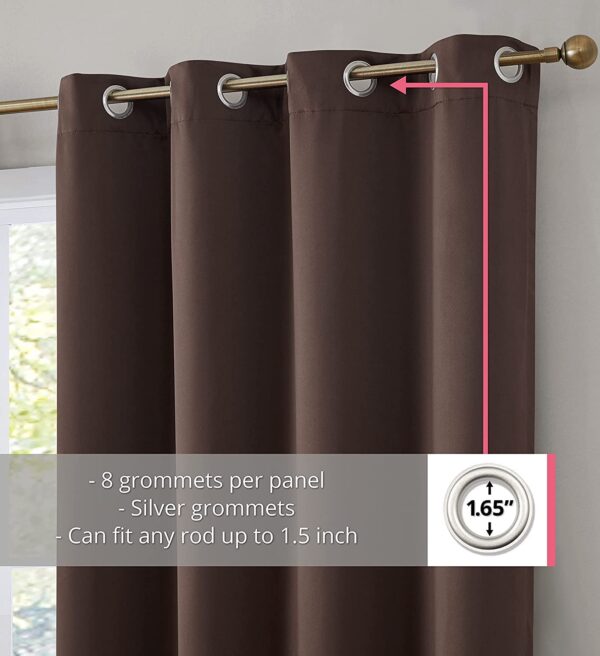 Thermal Insulated Blackout Curtains for Bedroom - Double Layer, Noise Reducing - Image 2