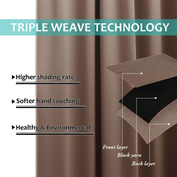 NICETOWN Thermal Blackout Curtains for Total Privacy and Noise Reduction - Image 6