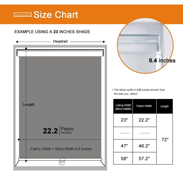 Custom Cut 100% Blackout Roller Shades for Energy Savings and UV Protection - Image 6