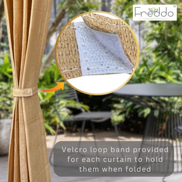 Enhance Comfort with FREDDO-PE 85% Sun Blocking Balcony Eyelet Curtains - Image 3