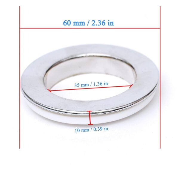 Xukuhoo Silver Grommet Curtain Eyelet Rings - Durable and Stylish (Pack of 12) - Image 2