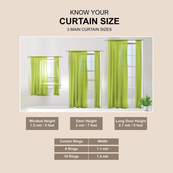 Elegant 7 Feet Door Curtain Panels for Living Room & Bedroom Decor - Image 5