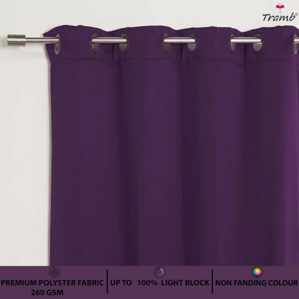 Tramb Solid Brown Blackout Curtains for Total Privacy and Noise Reduction - Image 5