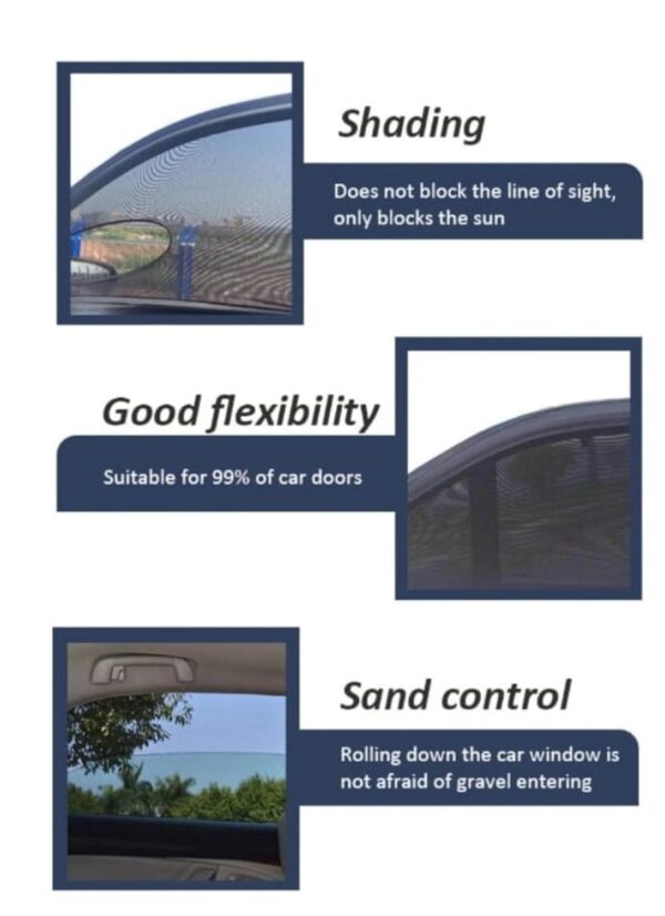 Car Side Window Sun Shades: UV Protection Magnetic Curtains for Complete Coverage - Image 7