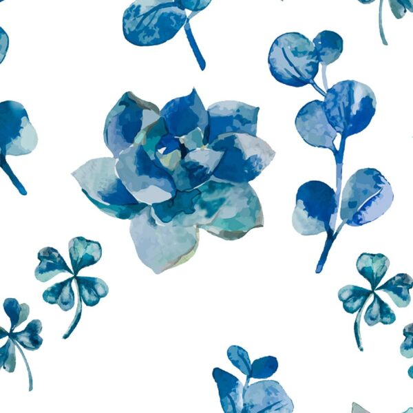 Stylish Blue & White Floral Blackout Curtains for Light Control and Privacy - Image 6