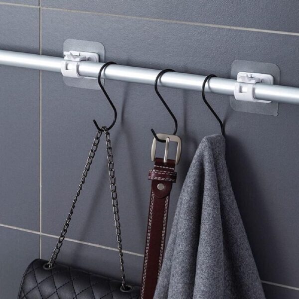 Self-Adhesive Curtain Rod Holder: Easy, No-Drill Solution for Home & Office - Image 5