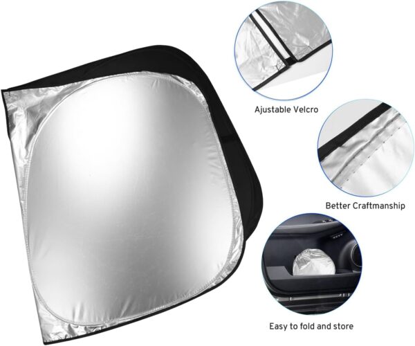 Dratal Car Windshield Sun Shade: Ultimate UV Protection and Stylish Accessory - Image 3