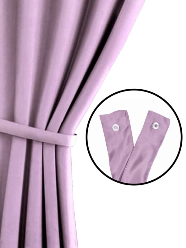 Satin Blackout Curtain: 5 Feet Light Blocking & Soundproof for Ultimate Privacy - Image 5