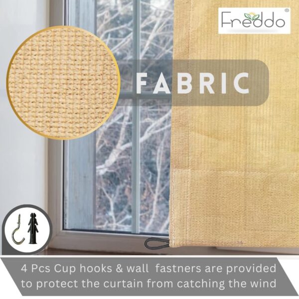 Enhance Comfort with FREDDO-PE 85% Sun Blocking Balcony Eyelet Curtains - Image 2