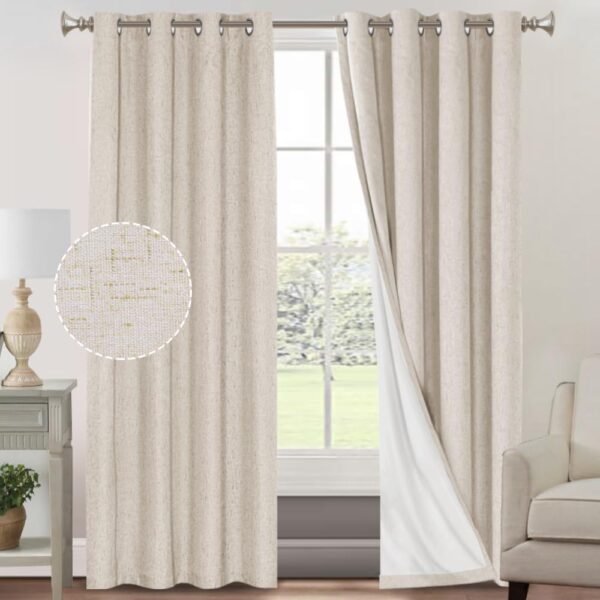 Stylish Blackout Curtains for Energy Saving Bedroom and Living Room Decor - Image 9