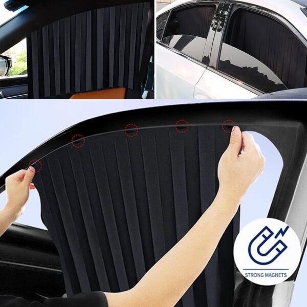 Magnetic Car Window Curtains: Privacy, Sunshade, and Cooler for Babies - Image 3