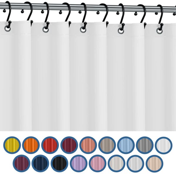 Mildew-Free Waterproof Vinyl Shower Curtain Liner for a Clear, Fresh Bathroom - Image 2