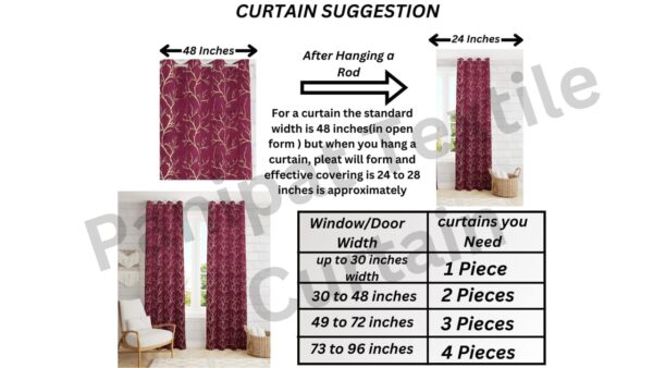 Heavy Velvet Room Darkening Curtains for Windows - Aqua Island, 5 Feet Pack - Image 3