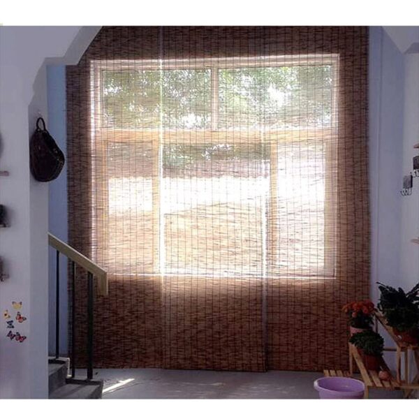 Stylish Bamboo Roller Shades for Light Filtering and Privacy in Cocoa - Image 5