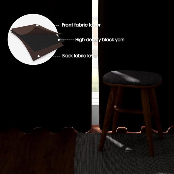 Blackout Curtains for Bedroom: Soundproof Thermal Drapes for Ultimate Room Darkening - Image 3