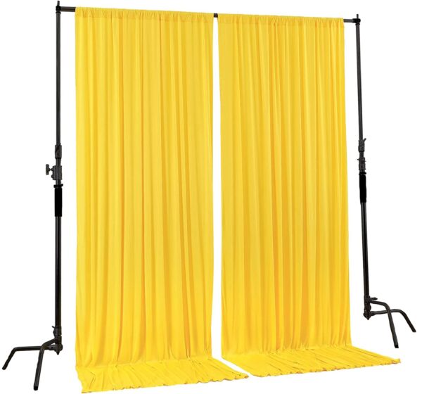 Stookin 10x10 Polyester Backdrop Curtains for Weddings and Home Decor - Image 2