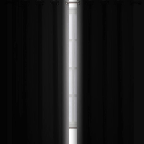 Soft Roots Blackout Curtains - Thermal Insulated Black Curtains for Bedrooms - Image 3