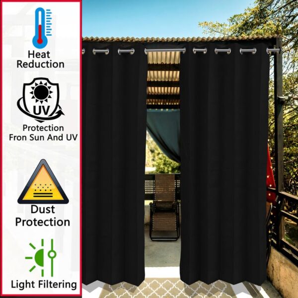 Black HDPE Balcony Curtains for 85-90% Sun Blockage and UV Protection - Image 6