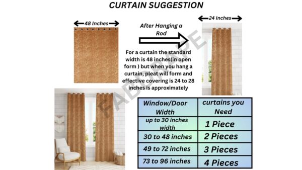 Luxury Room Darkening Heavy Velvet Curtains for Long Doors - Cream Pack of 4 - Image 3