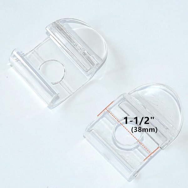 PVC Cordless Blinds Bottom Rail Handle Hooks for Easy Installation - Image 2