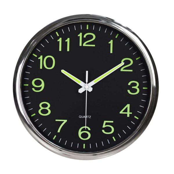 Modern Luminous 12'' Quartz Wall Clock for Bedroom and Office Decor - Image 6