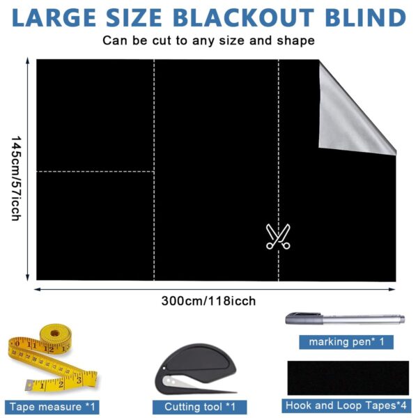 Portable Blackout Shades: Ultimate Light Blocking for Sleep and Travel Comfort - Image 2