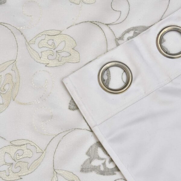 Dashing Fabrics 2-in-1 Polyester Blackout Curtains with Elegant Embroidery Design - Image 4