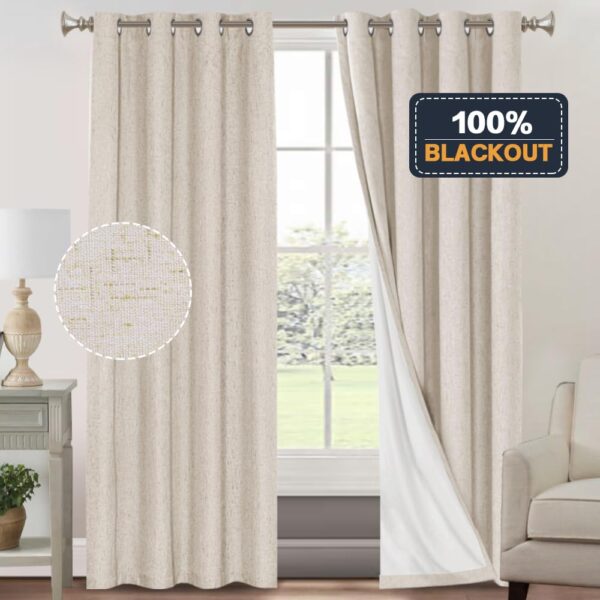 Stylish Blackout Curtains for Energy Saving Bedroom and Living Room Decor - Image 8