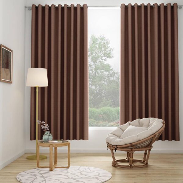 Stylish 7 Feet Blackout Curtains Set for Living Room Decor - Image 2