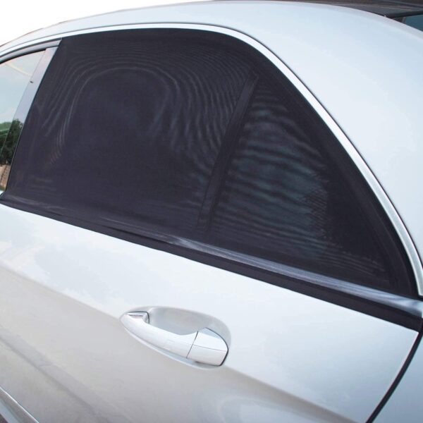 Universal Car Side Window Sun Shade: UV Protection Mesh Curtain Pack of 4 - Image 8