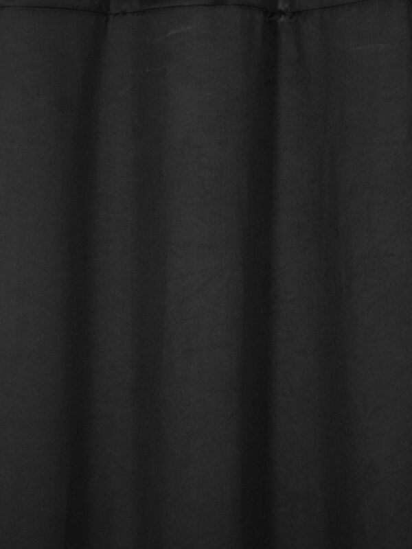 Elegant Black Polyester Window Curtains - 5 Feet, Pack of 2 - Image 2