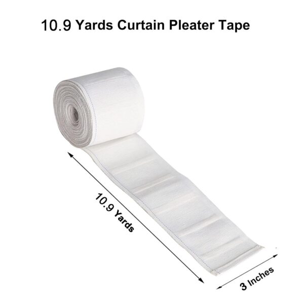 Pinch Pleat Tape for DIY Curtains - 10.9 Yards of Versatile Drape Solutions - Image 3