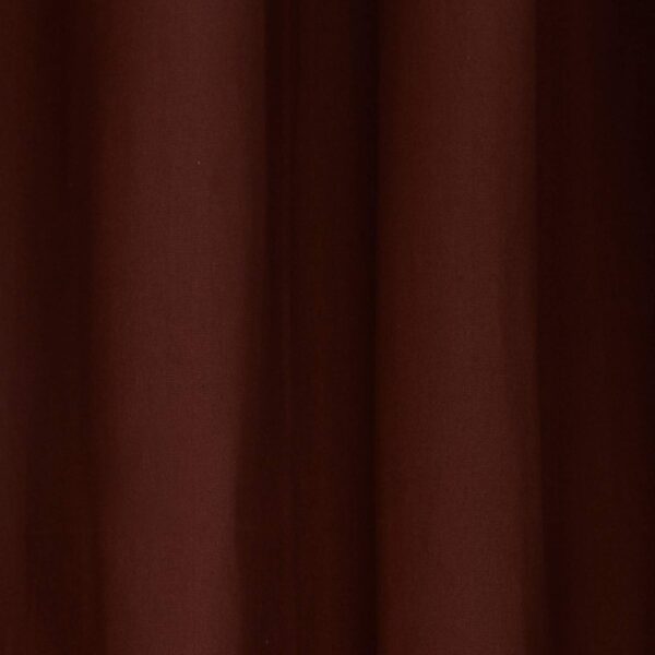 Swayam 100% Cotton Dark Brown Window Curtains for Bedroom and Living Room - Image 3