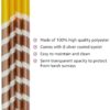 Stylish Solimo Polyester Striped Window Curtains - Light-Filtering Yellow Panels - Image 2