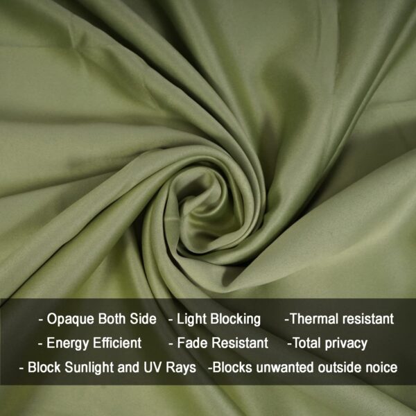 HOMEMONDE 7 Feet Blackout Curtains for Noise Reduction and Thermal Insulation - Image 5