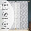 Sheer Curtains 6 Feet Long for Doors | Light Filtering Premium Panels - Image 6