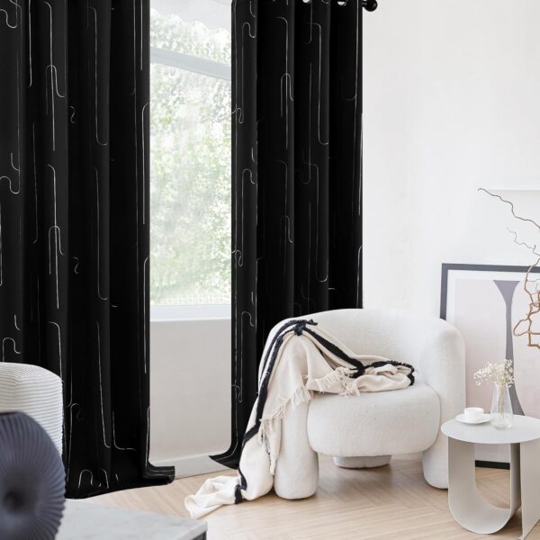 Deconovo Blackout Curtains: Stylish Soundproof Drapes for Bedrooms and Living Rooms - Image 7