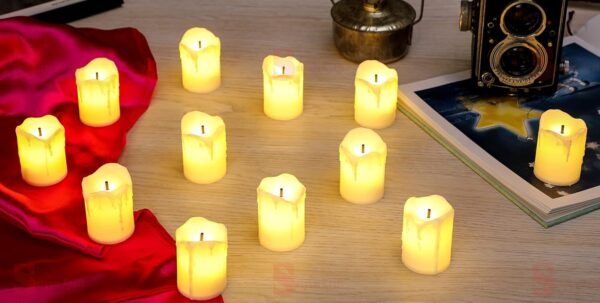 Acrylic LED Tea Light Candles for Home, Weddings, and Christmas Decor - Image 4