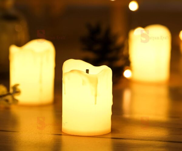 Acrylic LED Tea Light Candles for Home, Weddings, and Christmas Decor - Image 2