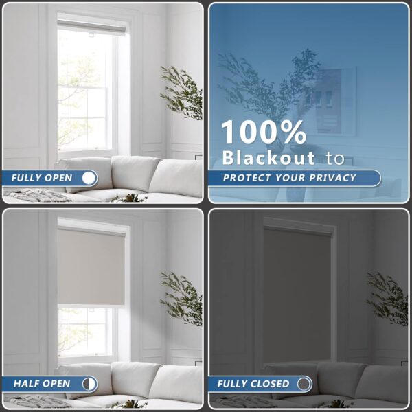 Motorized Roller Shades: 100% Blackout Remote Control Blinds for Any Room - Image 6