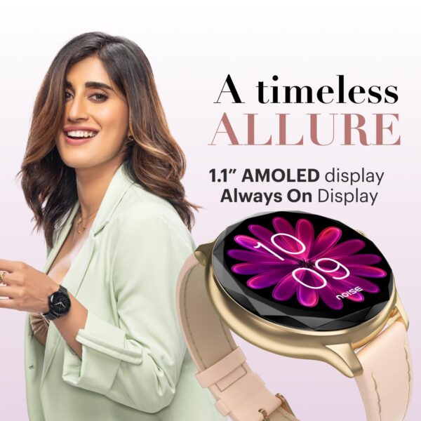 Stylish Noise Diva Smartwatch: Diamond Cut, AMOLED, Female Cycle Tracker - Image 6