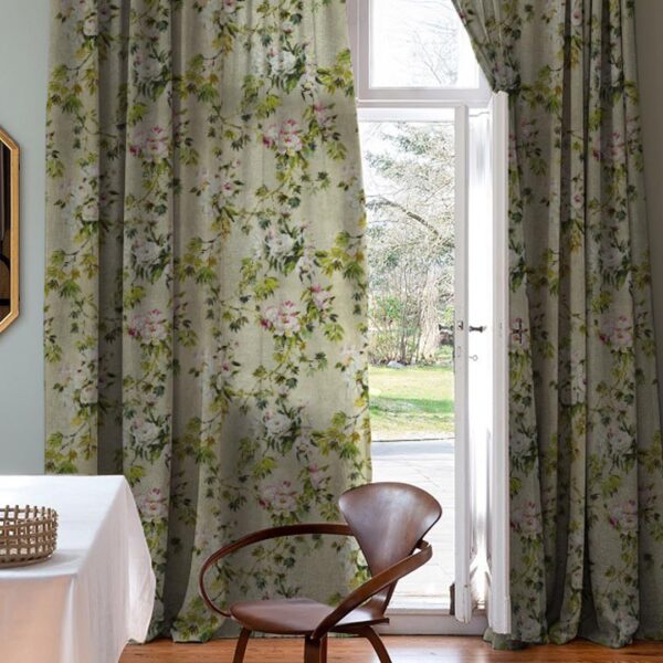 Premium Polyester Blackout Curtains with Floral Design for Light Blocking - Image 5