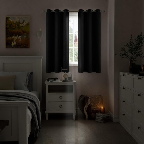 Blackout Curtains for Bedroom: Thermal Insulated 100% Light Blocking Panels - Image 2