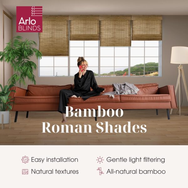 Arlo Blinds Dali Cordless Bamboo Shades: Stylish, Safe, and Convenient Window Coverings - Image 5